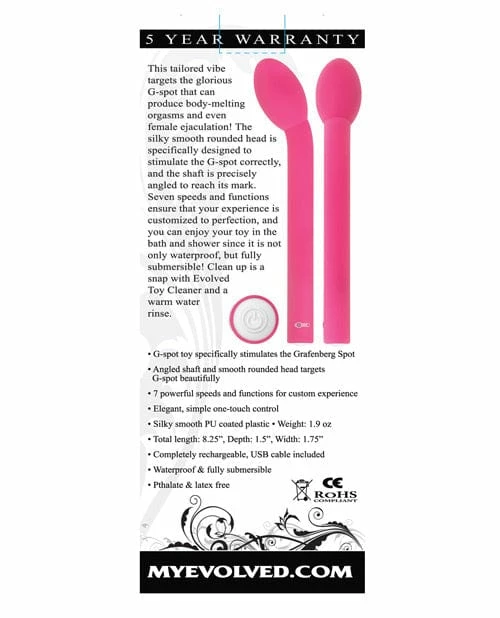 Evolved Novelties Evolved Rechargeable Power G - Pink Vibrators