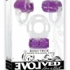 Evolved Novelties Vibrators Evolved Ring True Unique Pleasure Rings Kit - 3 Pack Clear-Purple
