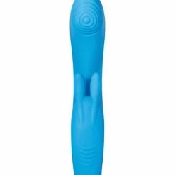 Evolved Novelties Evolved Sea Breeze Bunny Rechargeable Dual Stim - Blue Vibrators