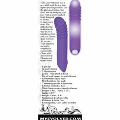 Evolved Novelties Evolved The G-rave Light Up Vibrator - Purple Vibrators