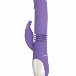 Evolved Novelties Evolved Thick & Thrust Bunny Dual Stim Rechargeable - Purple