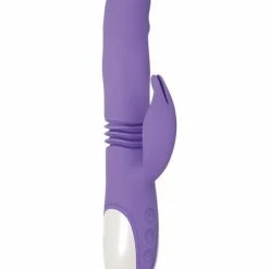 Evolved Novelties Evolved Thick & Thrust Bunny Dual Stim Rechargeable - Purple
