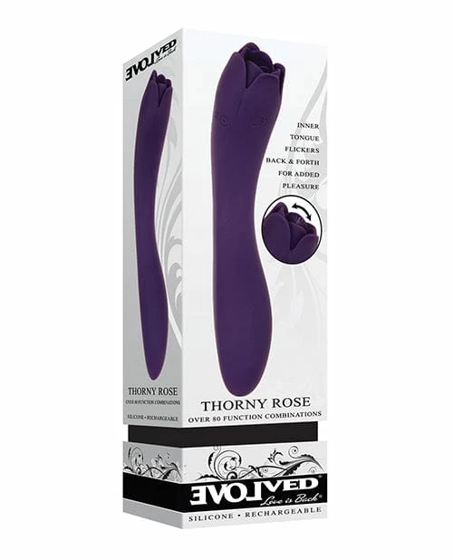 Evolved Novelties Evolved Thorny Rose Dual End Massager - Purple Vibrators