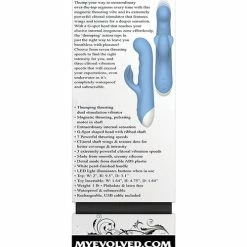 Evolved Novelties Evolved Thump N Thrust Rechargeable Dual Stim - Blue