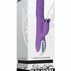Evolved Novelties Vibrators Evolved Tilt O Whirl Dual Stim - Purple