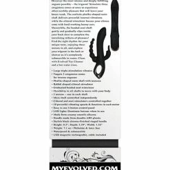 Evolved Novelties Vibrators Evolved Trifecta Triple Stim Rechargeable - Black