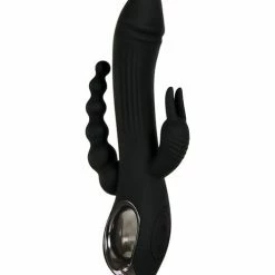 Evolved Novelties Vibrators Evolved Trifecta Triple Stim Rechargeable - Black