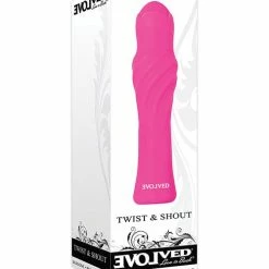 Evolved Novelties Evolved Twist & Shout Rechargeable Bullet - Pink