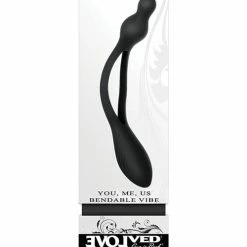 Evolved Novelties Evolved You Me Us Bendable Vibe - Black Vibrators
