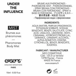 Exsens Of Paris Body Mist With Pheromones - 15 ML Under The Influence