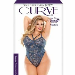 Fantasy Lingerie Curve Adriana Caged Lace Teddy