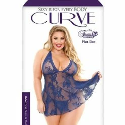 Fantasy Lingerie Curve Livie Lace Chemise & G-string