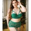 Fantasy Lingerie Curve Nadine Longline Contour Cup Bra, High Waist Panty With Removable Garters