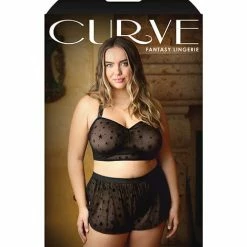 Fantasy Lingerie Curve Nova Star Halter Top & Shorts