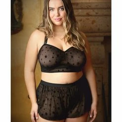 Fantasy Lingerie Curve Nova Star Halter Top & Shorts
