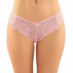 Fantasy Lingerie Poppy Crotchless Floral Lace Panty
