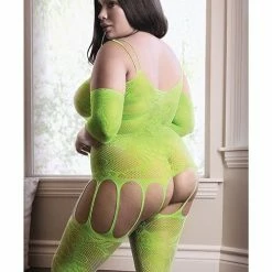 Fantasy Lingerie Sheer Fantasy Stargazing Cold Shoulder Bodystocking