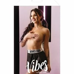 Fantasy Lingerie Vibes Fuck Off Knife Pleated Microfiber Skirt