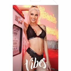 Fantasy Lingerie Vibes Fuck Off Lace Bralette & Cheeky Panty