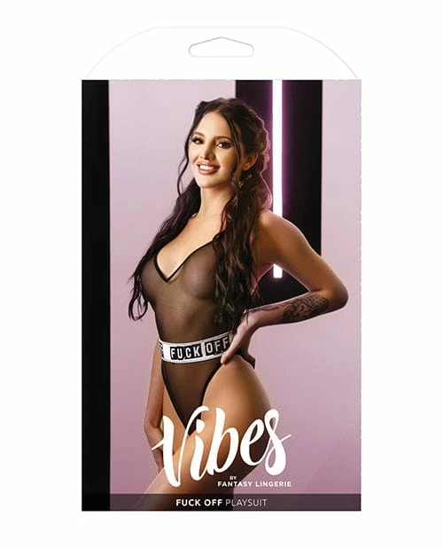 Fantasy Lingerie Vibes Fuck Off Mesh Playsuit