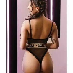 Fantasy Lingerie Vibes Fuck Off Mesh Playsuit