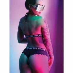 Fantasy Lingerie Vibes Not Your Bitch Bralette & Cheeky Panty
