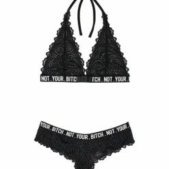 Fantasy Lingerie Vibes Not Your Bitch Bralette & Cheeky Panty