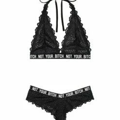 Fantasy Lingerie Vibes Not Your Bitch Bralette & Cheeky Panty