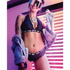Fantasy Lingerie Vibes Not Your Bitch Bralette & Cheeky Panty