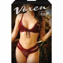 Fantasy Lingerie Vixen Good 4 You Lace Triangle Bralette & Panty
