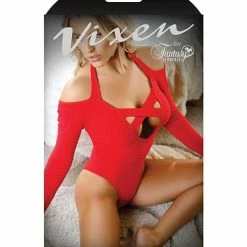 Fantasy Lingerie Vixen Havana Nights Long Sleeve Bodysuit With Snap Closure