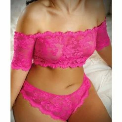 Fantasy Lingerie Vixen Hypnotized Lace Crop & Panty Ultra