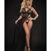 G World Intimates Lace Night Gown With High Waist Strappy Panty One Size Fits Most Lingerie
