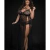 G World Intimates Lace Night Gown With Lace Panty Lingerie