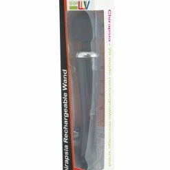 Vibrators Gigaluv Chirapsia Rechargeable Wand - Black