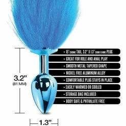 Global Novelties LLC Anal Toys Nixie Metal Butt Plug With Faux Fur Tail