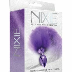 Global Novelties LLC Anal Toys Nixie Metal Butt Plug With Faux Fur Tail