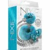 Global Novelties LLC Nixie Metal Butt Plug With Inlaid Jewel & Fur Cuff Set