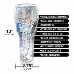 Global Novelties LLC Mstr B8 In The Clear Anal Stroker - Clear Penis Toys