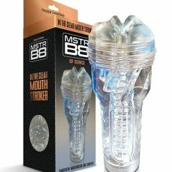 Global Novelties LLC Mstr B8 In The Clear Mouth Stroker - Clear