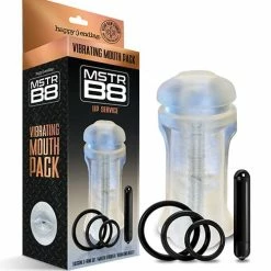 Global Novelties LLC Mstr B8 Lip Service Vibrating Mouth Pack - Kit Of 5 Clear Penis Toys