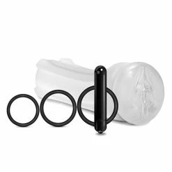 Global Novelties LLC Penis Toys Mstr B8 Squeeze Vibrating Pussy Pack - Kit Of 5 Clear