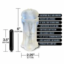Global Novelties LLC Penis Toys Mstr B8 Squeeze Vibrating Pussy Pack - Kit Of 5 Clear