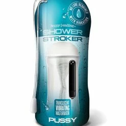 Global Novelties LLC Shower Stroker Vibrating Pussy - Clear