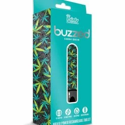Global Novelties LLC Buzzed 3.5" Rechargeable Bullet - Canna Queen Size Black Vibrators