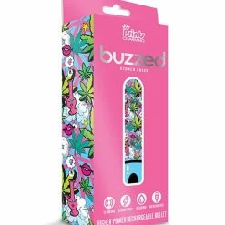 Global Novelties LLC Vibrators Buzzed 3.5" Rechargeable Bullet - Stoner Chick Blue