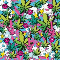 Global Novelties LLC Vibrators Buzzed 3.5" Rechargeable Bullet - Stoner Chick Blue