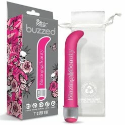 Global Novelties LLC Buzzed 7" G-spot Vibe - Blazing Beauty Pink