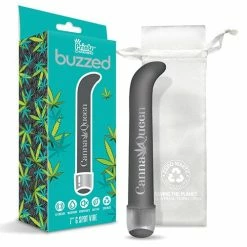 Global Novelties LLC Vibrators Buzzed 7" G-spot Vibe - Canna Queen Size Black