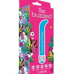 Global Novelties LLC Vibrators Buzzed 7" G-spot Vibe - Stoner Chick Blue